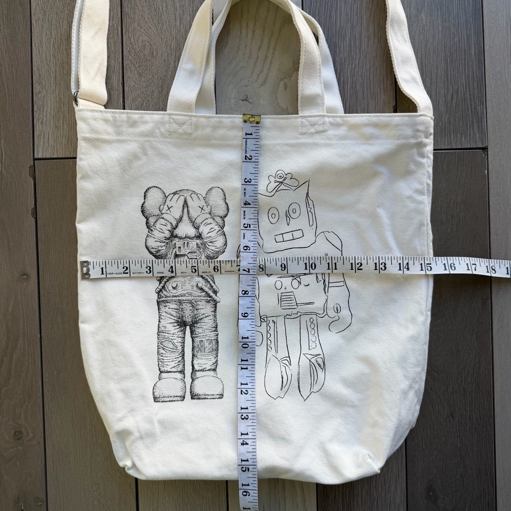 KAWS Uniqlo + Warhol 2-Way Tote Bag - Picture 2 of 5